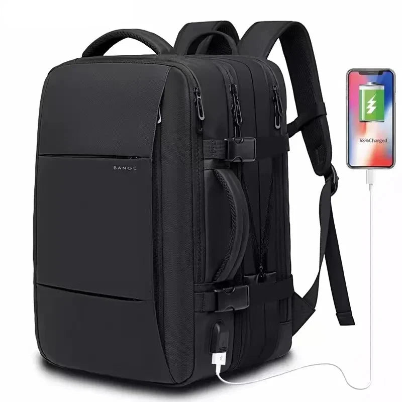 backpack with laptop pocket and travel pocket Travel Select Grayville 16.5-Inch Multi-Functional Expandable Laptop Backpack with USB Port, Blue